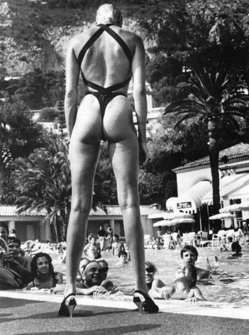 HELMUT NEWTON - Brigitte Nielsen - 1987: Photographer: Helmut Newton (Germany, 1920 - 2004) - best known for his erotically charged highly stylized images, Helmut Newton was one of the most influential fashion photographers of all time. Titl