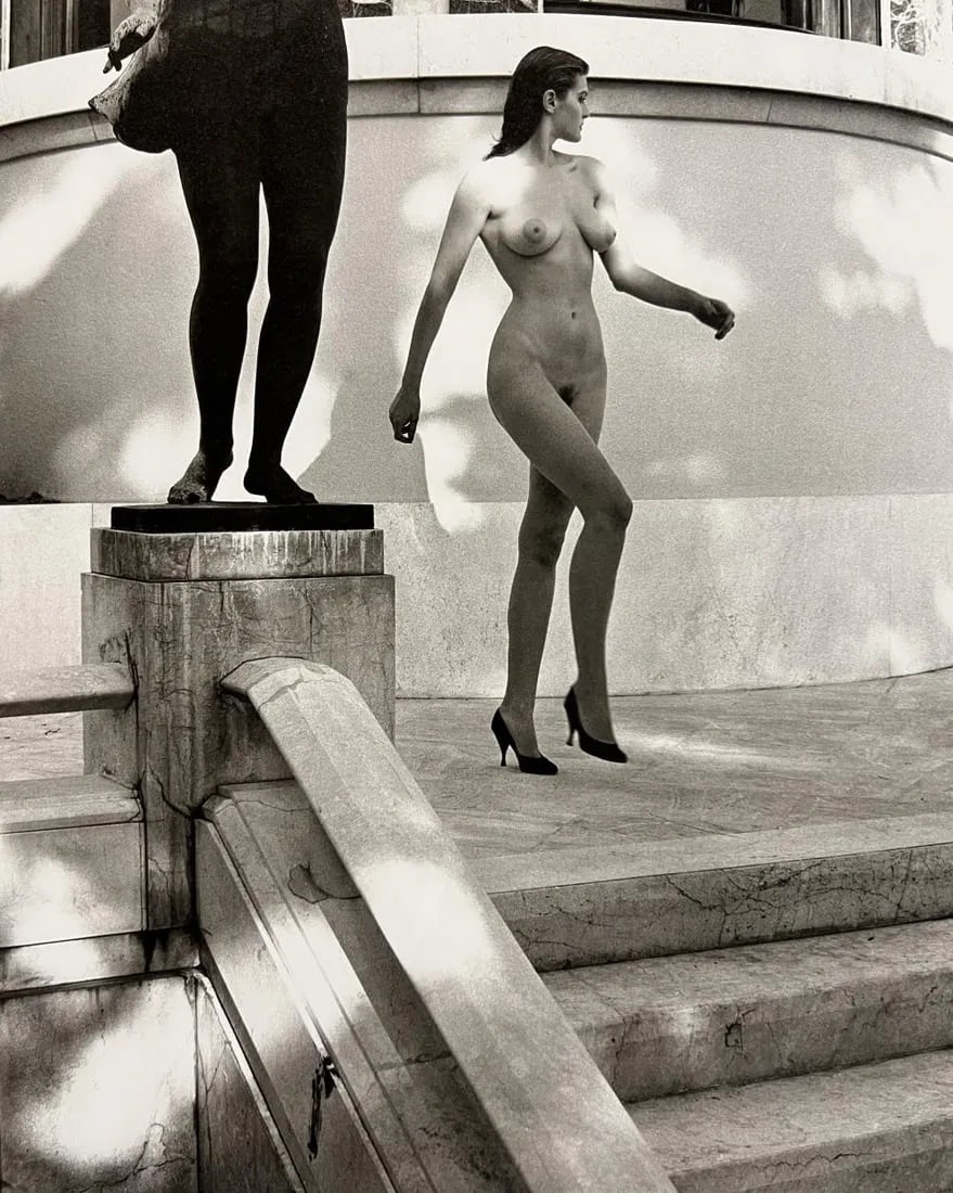 Helmut Newton, Brescia, Italy 330pm. 1981: Photographer: Helmut Newton (Germany, 1920 - 2004) - best known for his erotically charged highly stylized images, Helmut Newton was one of the most influential fashion photographers of all time. Titl