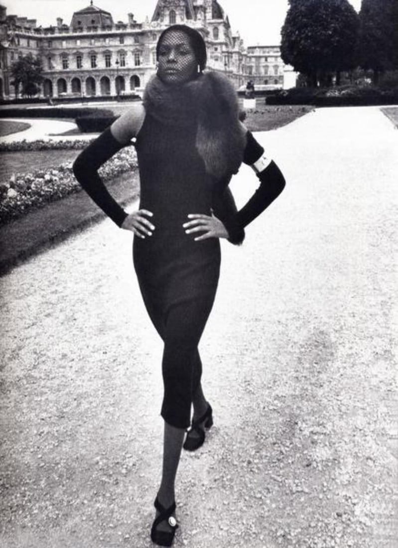 Helmut Newton, Fashion Tan Giudicelli, Essence, Paris, 1970: Photographer: Helmut Newton (Germany, 1920 - 2004) - best known for his erotically charged highly stylized images, Helmut Newton was one of the most influential fashion photographers of all time. Titl