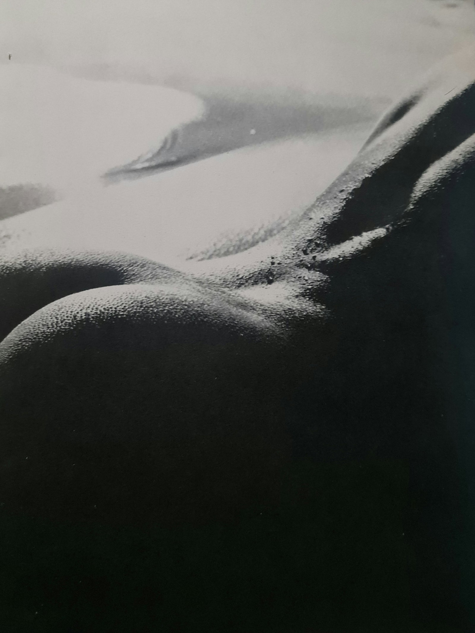 Lucien Clergue, Butt Silhouette, 1960's: Photographer: Lucien Clergue (France, 1934 - 2014) - renowned French photographer with a diverse body of work, he is perhaps best known for his dynamic female nude studies in and around water which of