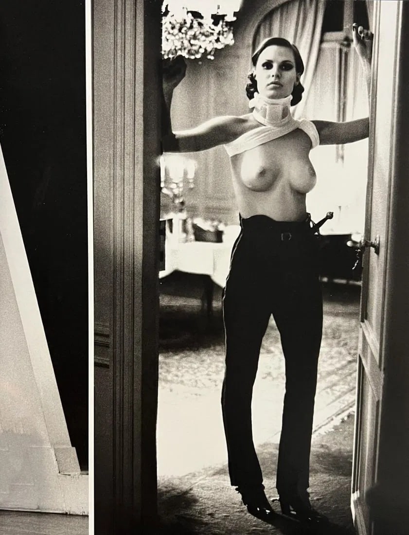 Helmut Newton, Gunilla wounded, Paris, 1977 (1 of 1)