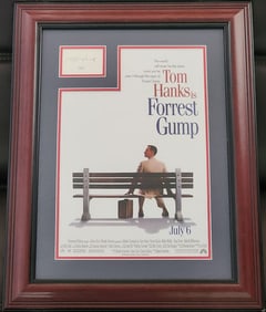 Tom Hanks Forest Gump Poster W JSA Hand signed Cutout
