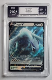 Lugia V Full Art Pokemon Holo Gem Mint 10
