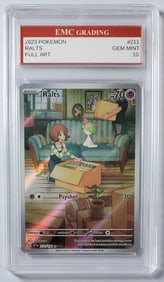 Ralts Full Art Pokemon Holo Card Gem Mint 10