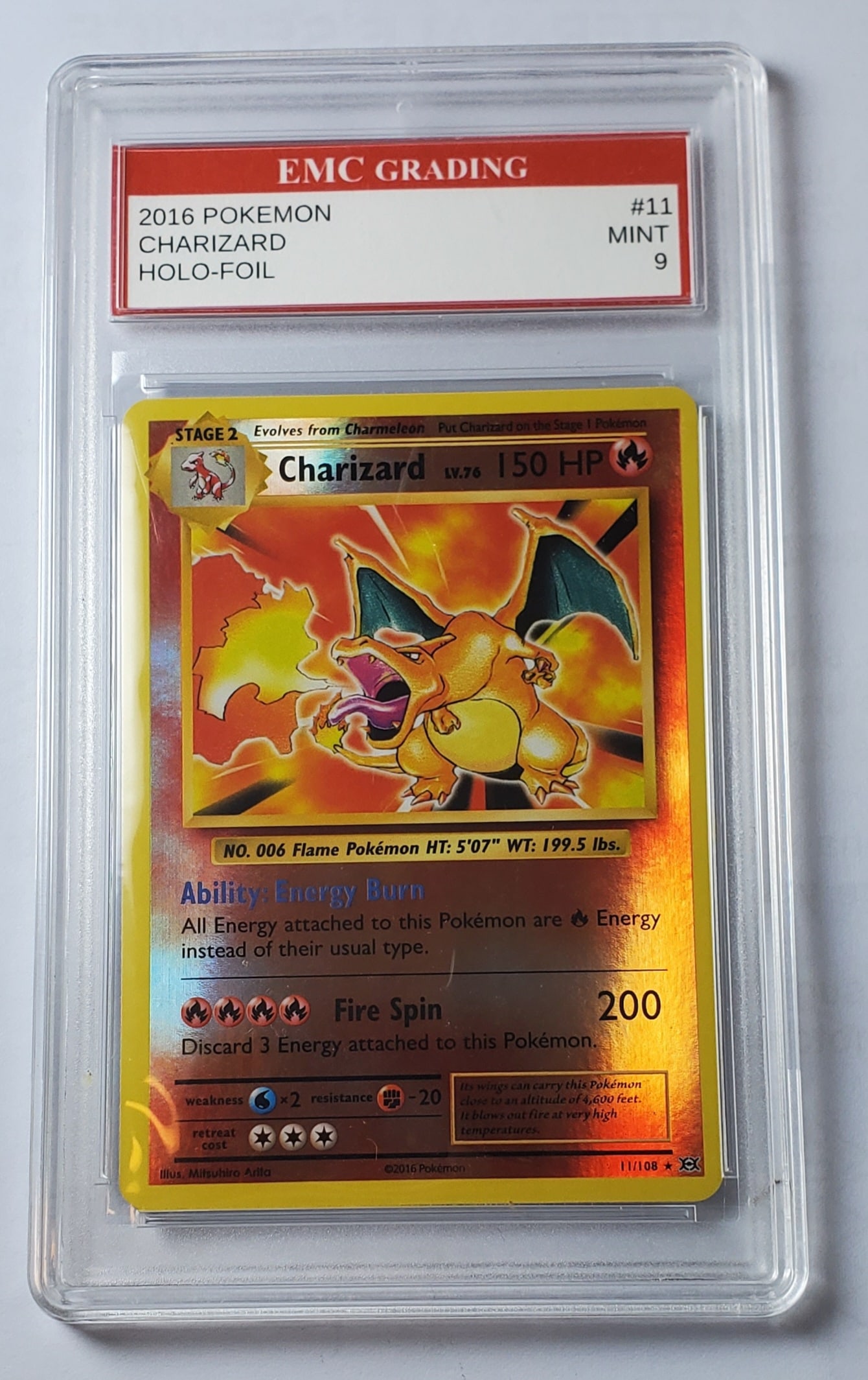 Charizard Reverse Holo 2016 XY Evolutions Gem Mint 9 (1 of 2)