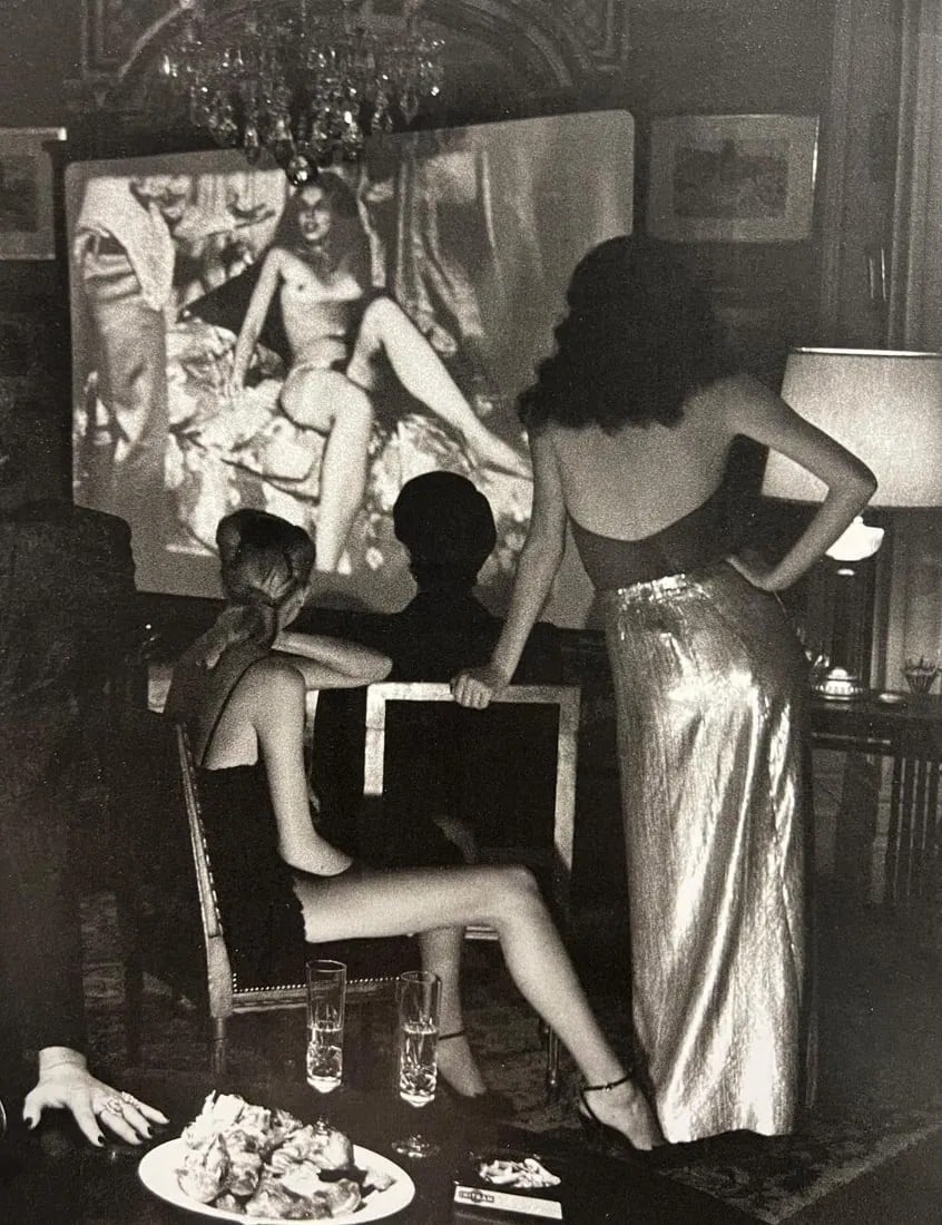 HELMUT NEWTON, UNGARO CHANEL, FRENCH VOGUE, PARIS, 1980: Photographer: Helmut Newton (Germany, 1920 - 2004) - best known for his erotically charged highly stylized images, Helmut Newton was one of the most influential fashion photographers of all time. Titl