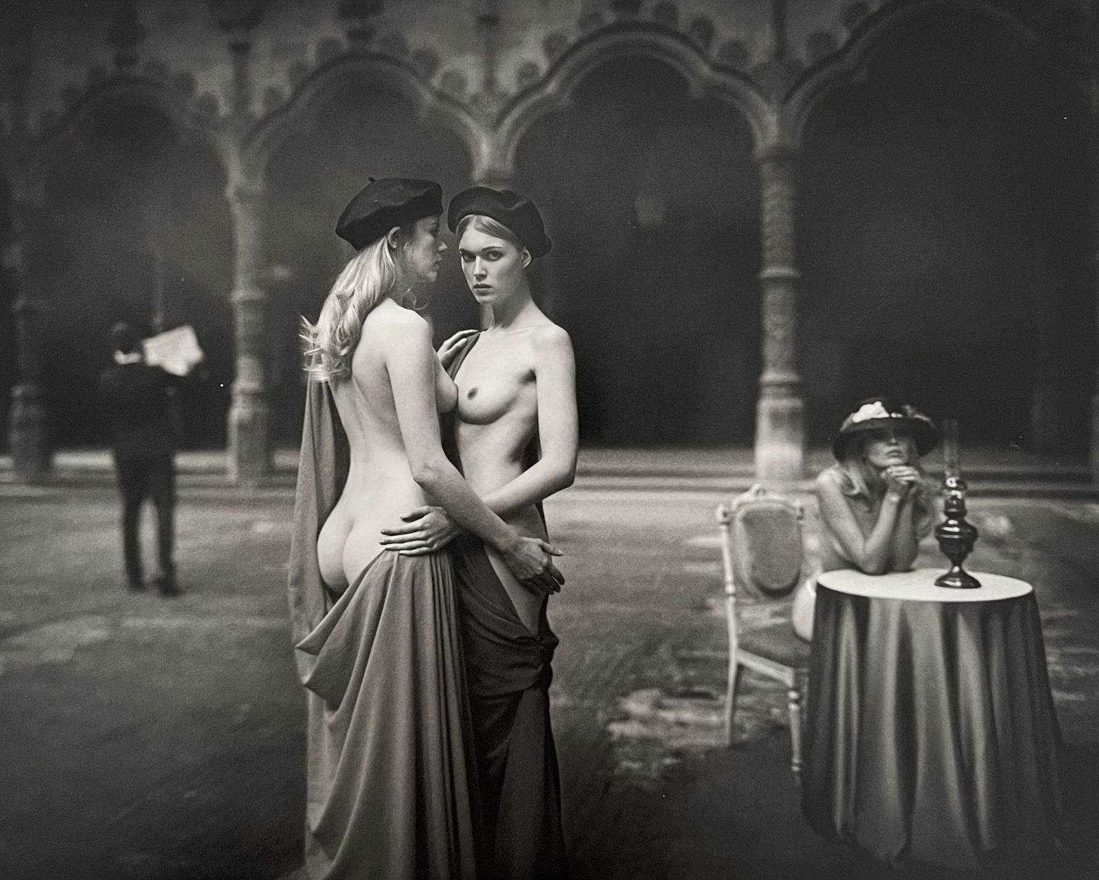 Marc Lagrange, Delvaux's Dream, 2000's: Photographer: Marc Lagrange was a Belgian photographer known for his nude portraits of female figures. Lagrange created dream-like and fantastical narrative pictures populated by beautiful nudes that