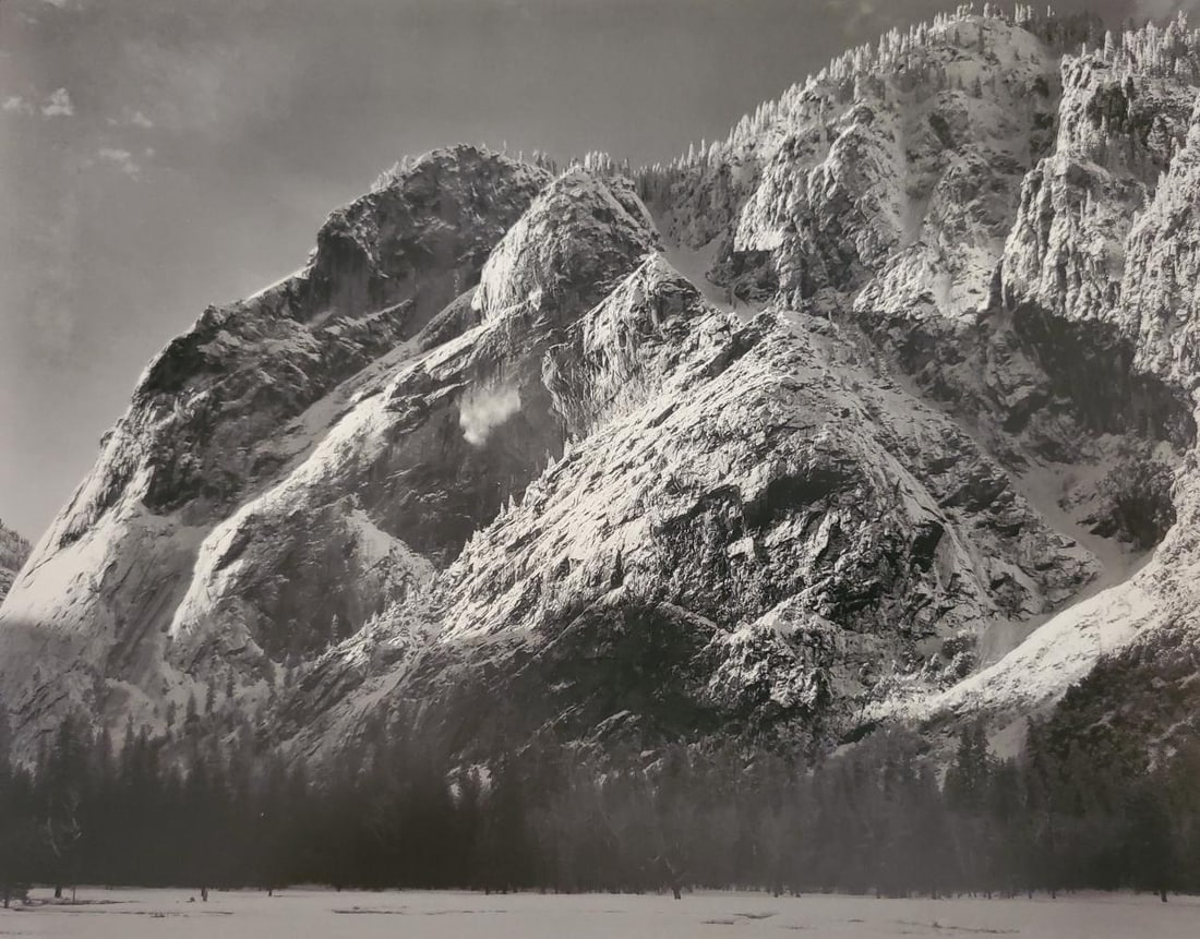 Ansel Adams, Cliffs of Glacier Point, Avalanche, Yosemite National Park, California, C. 1935: Photographer: Ansel Adams (American, 1902 - 1984) - Internationally renowned American photographer. One of the most influential artists in photographic history. Title: "Cliffs of Glacier Point, Avalan