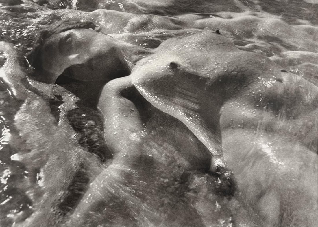 Ruth Bernhard, In The Wave, 1945: Ruth Bernhard (1905-2006) was the daughter of Lucien Bernhard, a graphic designer known as "the father of the German poster." After studying for two years at the Berlin Academy of Art, she came to New