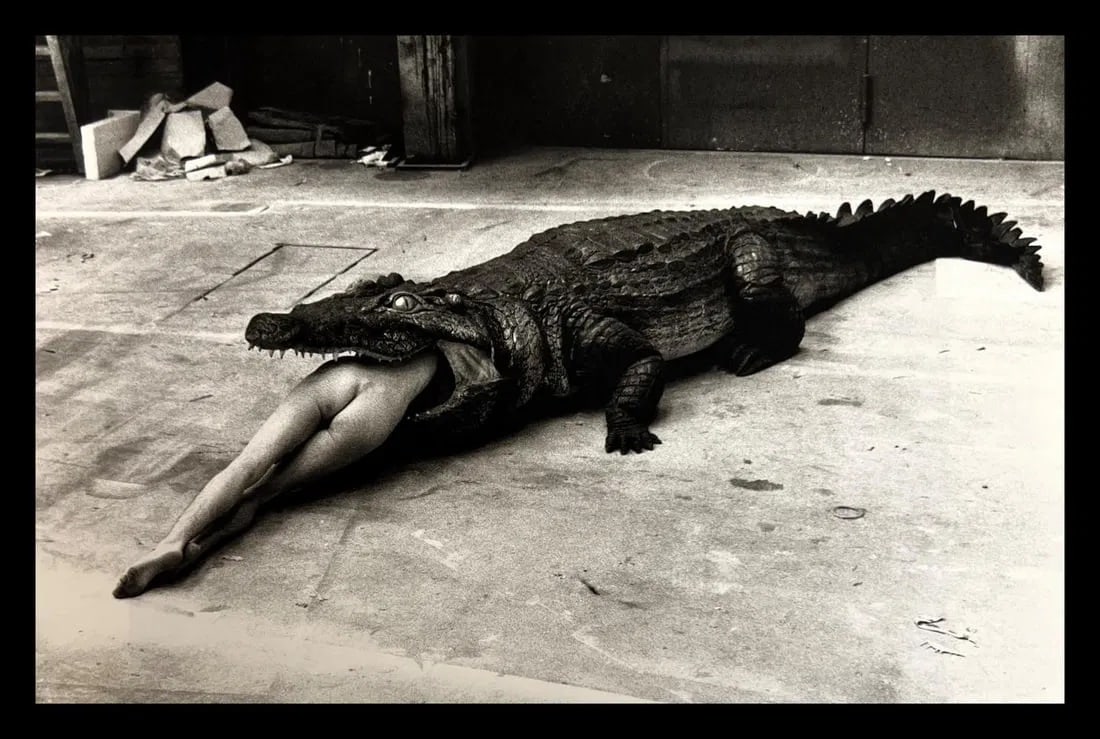 Helmut Newton, A scene from Pina Bausch's ballet Die Keuschheitslegende, Wuppertal, 1983 (1 of 1)