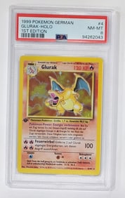 1st Edition Charizard (Glurak) German Version PSA 8