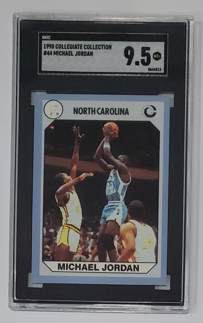 Michael Jordan Error Card Basketball Card SGC 9.5: Michael Jordan Error Card Basketball Card SGC 9.5 The word Geography is spelled incorrectly as shown on the back of the card Condition- Excelllent Buyers Premium-25%