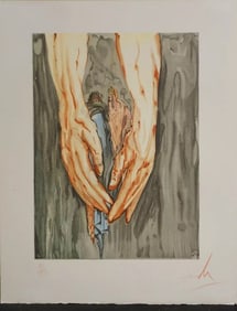 Dali Divine Comedy Hell Canto 31 Hand Signed & Numbered