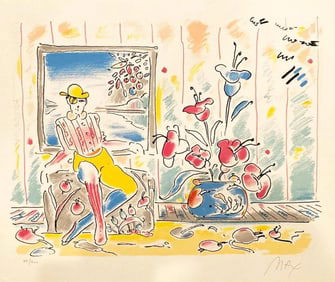 Peter Max, 'Zero And Flowers', Signed & Numbered Lithograph, 1978