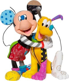 Romero Britto, 'Disney's Mickey & Pluto', Stone Resin Sculpture
