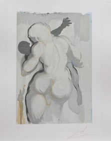 Dali Divine Comedy Purgatory Canto 6 Hand Signed & Numbered Woodblock