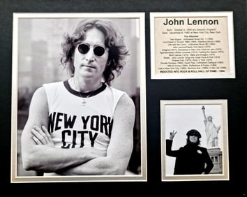 John Lennon, Matted Photo Collage
