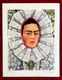 Frida Kahlo 'Self-Portrait' 1986, Limited Edition Litograph