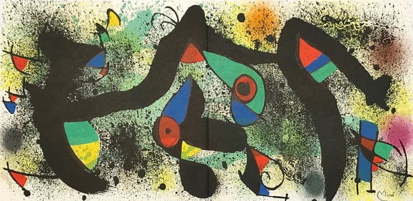 Joan Miro, 'Ceramiques I' original lithograph, 1974