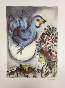 Marc Chagall, 'L'Oiseau Bleu' 1968, Facsimile