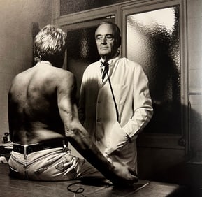 Helmut Newton, Helmut Newton with Dr. Jean Dax, Paris, 1985