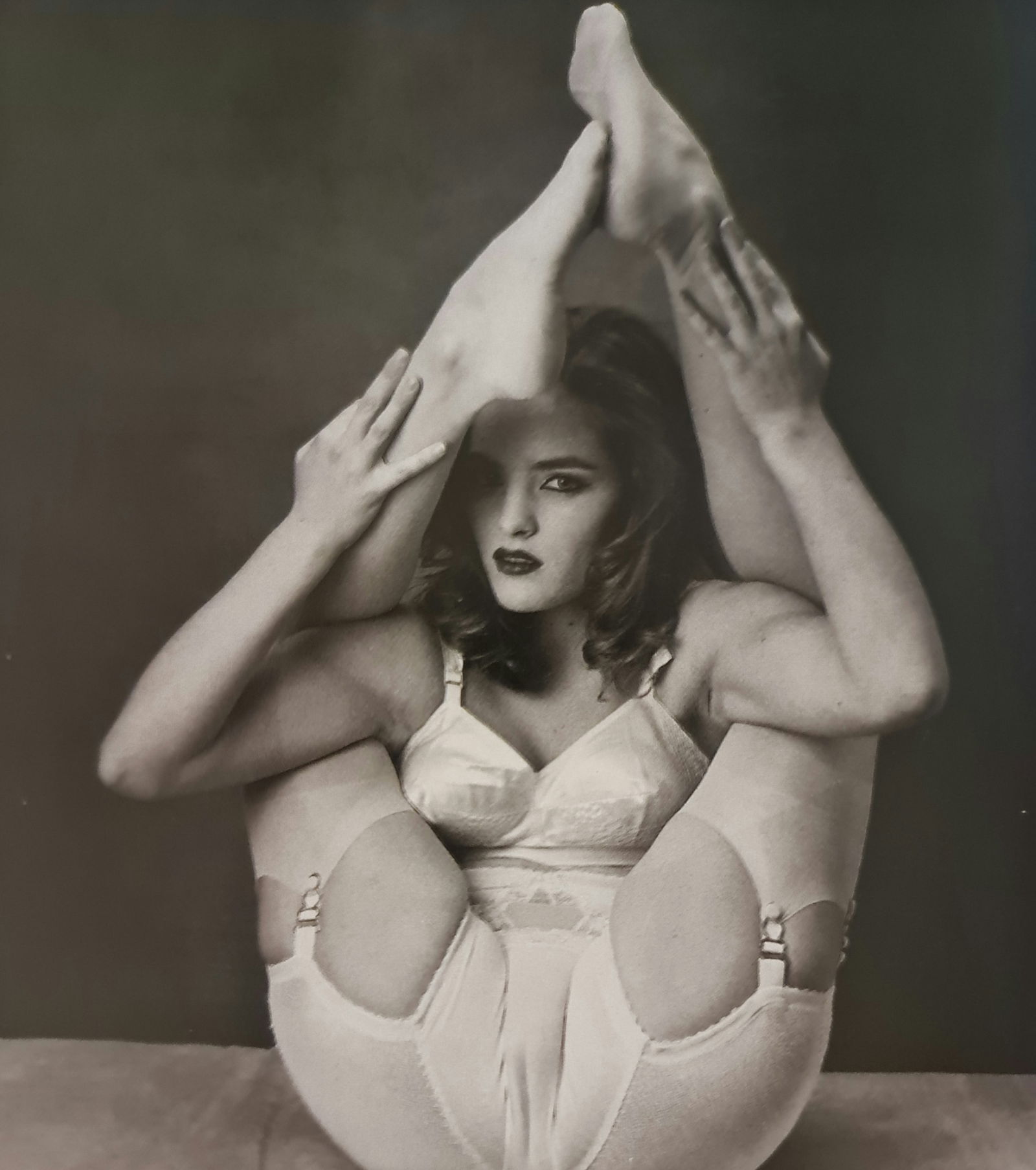 Eric Kroll, Legs behind her shoulders, 1990's (1 of 1)