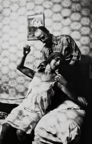 Diane Arbus, Wax museum strangler, Coney Island, N.Y., 1960