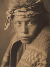 Edward S. Curtis, PLATE 18 Untitled (Young Male, Southwest), 1906