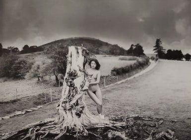 John Swannell, Nude with Big Stump, 1980's