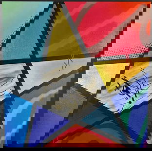 John Matos Crash Star Cross 2 Acrylic Canvas 1 of a kind: Artist: John Matos "Crash" Title: Star Crossed 2 Medium: Original Acrylic on Canvas Signed: Hand Signed Measurements: 24" x24" Condition:Excellent. This piece has been stored in a smoke free