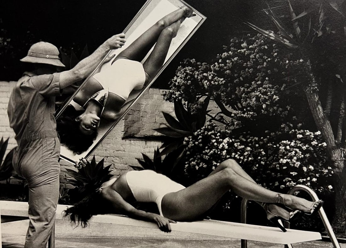 Helmut Newton, Ralph Gibson, Antibes, 1983 (1 of 1)