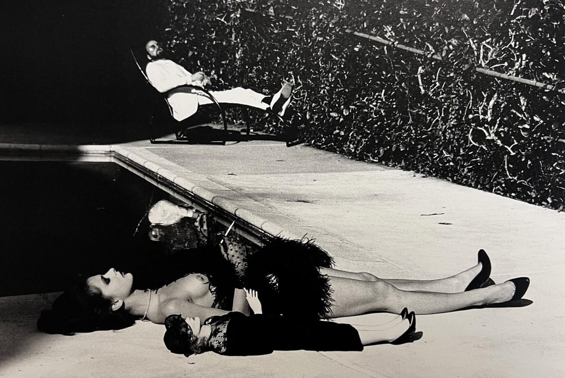 Helmut Newton, Nastassia Kinski With Marlene Dietrich Doll And Movie Director James Toback, (1 of 1)