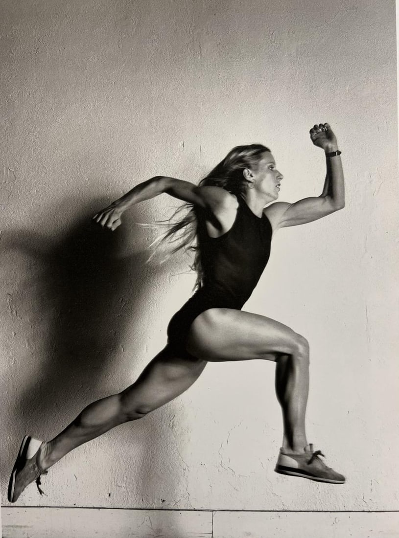 Helmut Newton, Female Athlete Runner, 1981: Photographer: Helmut Newton (Germany, 1920 - 2004) - best known for his erotically charged highly stylized images, Helmut Newton was one of the most influential fashion photographers of all time. Titl
