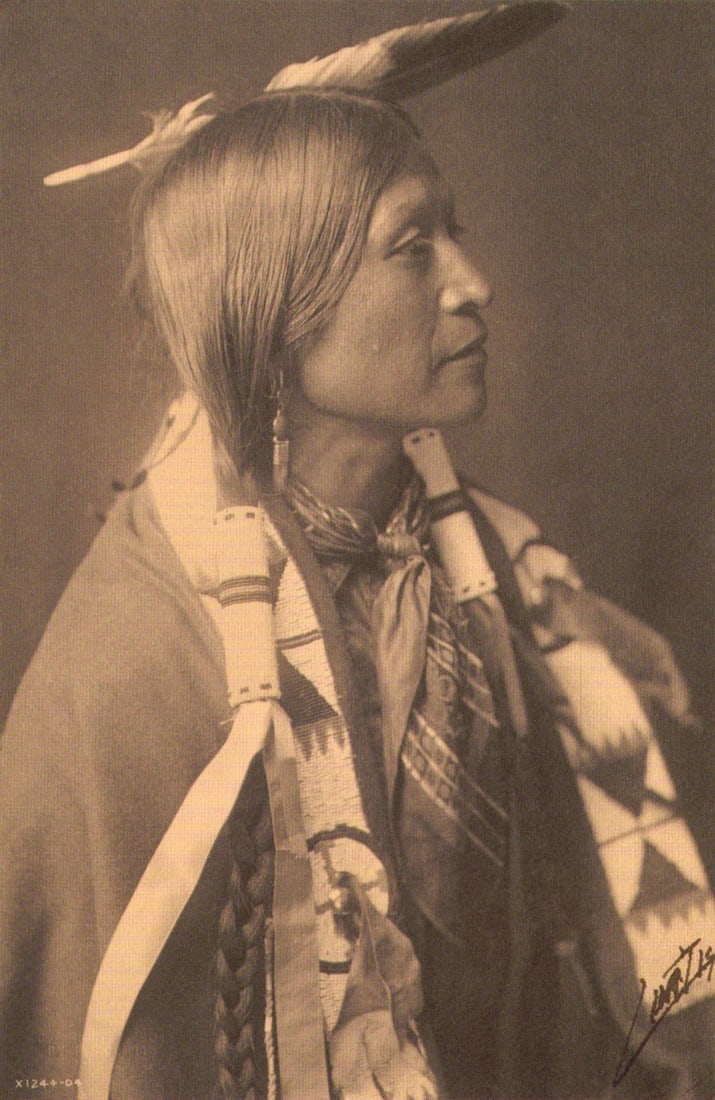 Edward S. Curtis, Plate 63 A Jicarilla, Ca, 1904: Photographer: Edward S. Curtis (American, 1868 - 1952) - renowned photographer of the American West and the Native American Indian. Title: FIG. 45 Curtis Studio, (Edward S. Curtis and His Daughter Bet