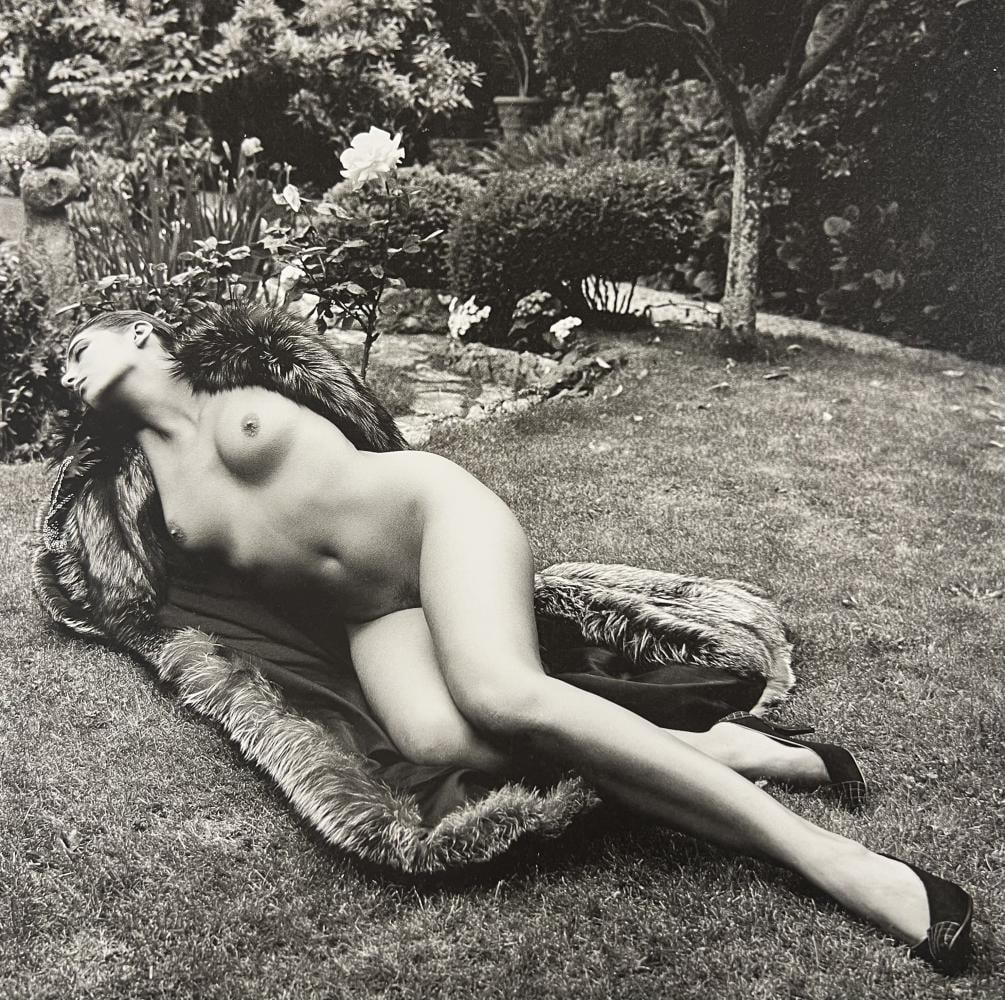 Helmut Newton, Nude In Silver Fox 1981: Photographer: Helmut Newton (Germany, 1920 - 2004) - best known for his erotically charged highly stylized images, Helmut Newton was one of the most influential fashion photographers of all time. Titl