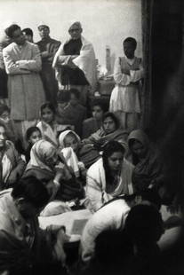 Henri Cartier Bresson, 1948 Dying Gandhi Birla House Delhi: Photographer: Henri Cartier-Bresson (French 1908 - 2004) - Internationally renowned photographic artist - widely considered the "father" of modern photojournalism. Subject/Title: Henri Cartier Bresson