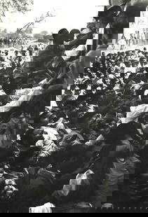 Henri Cartier Bresson, 1948 Gandhi Death Funeral Delhi India: Photographer: Henri Cartier-Bresson (French 1908 - 2004) - Internationally renowned photographic artist - widely considered the "father" of modern photojournalism. Subject/Title: Henri Cartier Bresson