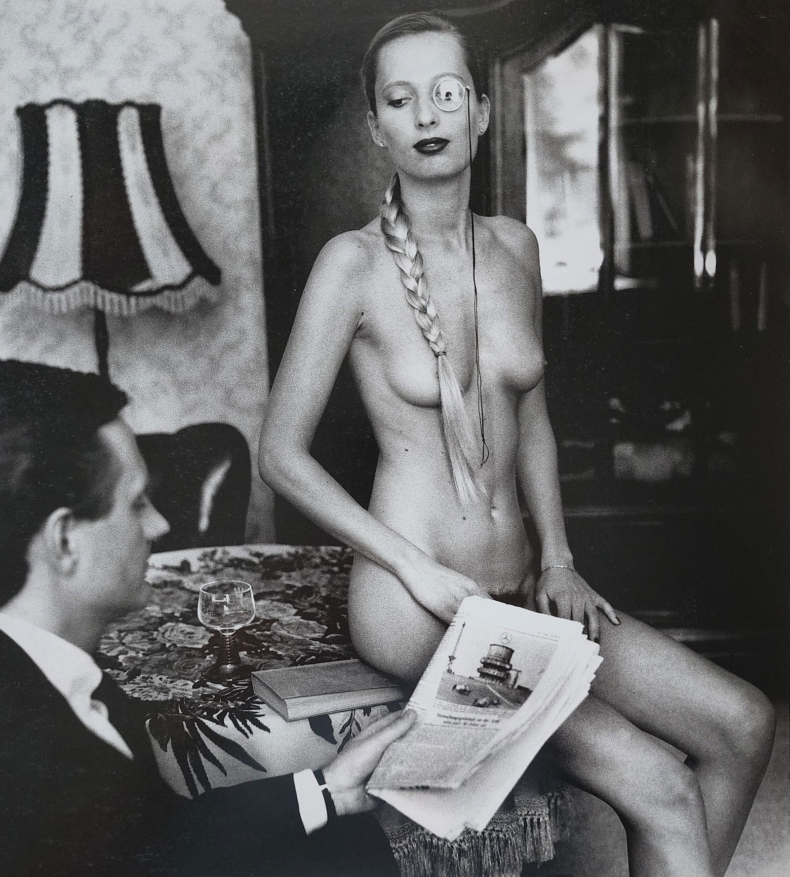 Helmut Newton 'Sabine and Ederhard, Berlin' 1987, Large Format: Photographer: Helmut Newton (Germany, 1920 - 2004) - best known for his erotically charged highly stylized images, Helmut Newton was one of the most influential fashion photographers of all time. Titl