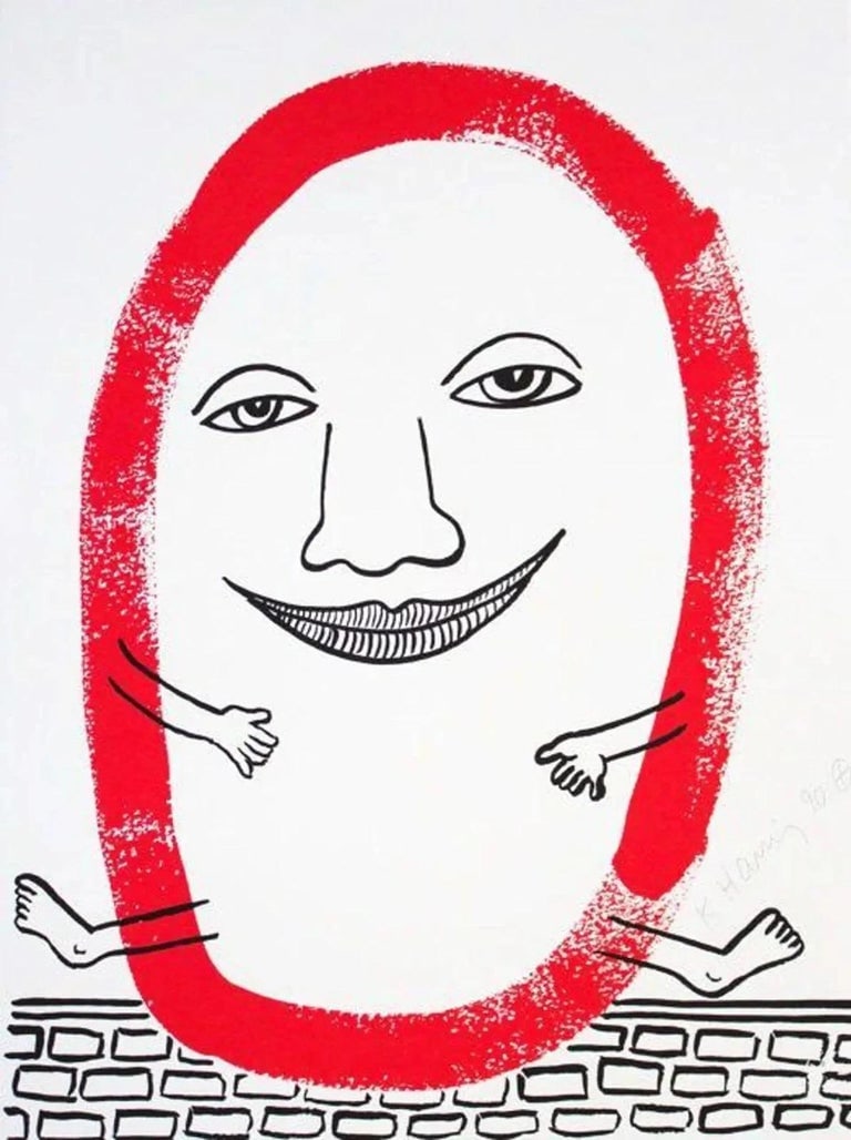 KEITH HARING 'THE STORY OF RED AND BLUE - 1990, L. pp. 128-13, SIGNED & NUMBERED (1 of 5)