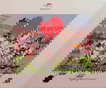 Looney Tunes, 'Denver Broncos "Back to Back Champions', Team Signed Limited Edition Lithograph (1 of 6)