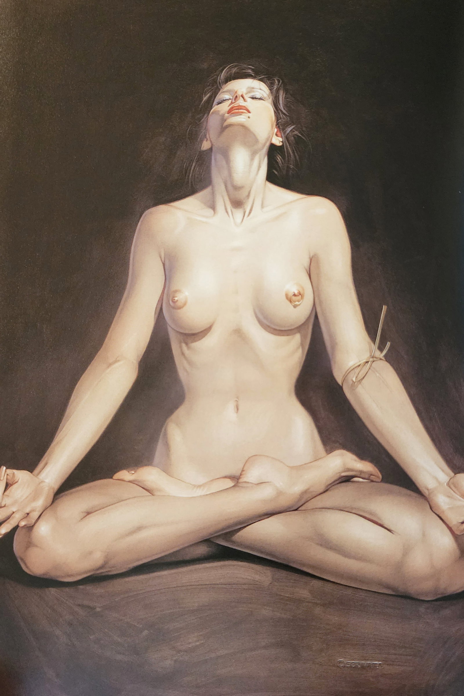 Hajime Sorayama 'Untitled' 2002 offset lithograph: Hajime Sorayama Untitled Medium: Offsetlithograph Image Size: 12 X 8.5 Matted Size: 16 X 14 Print Date: 2002 In excellent condition A certificate of Authenticity is included