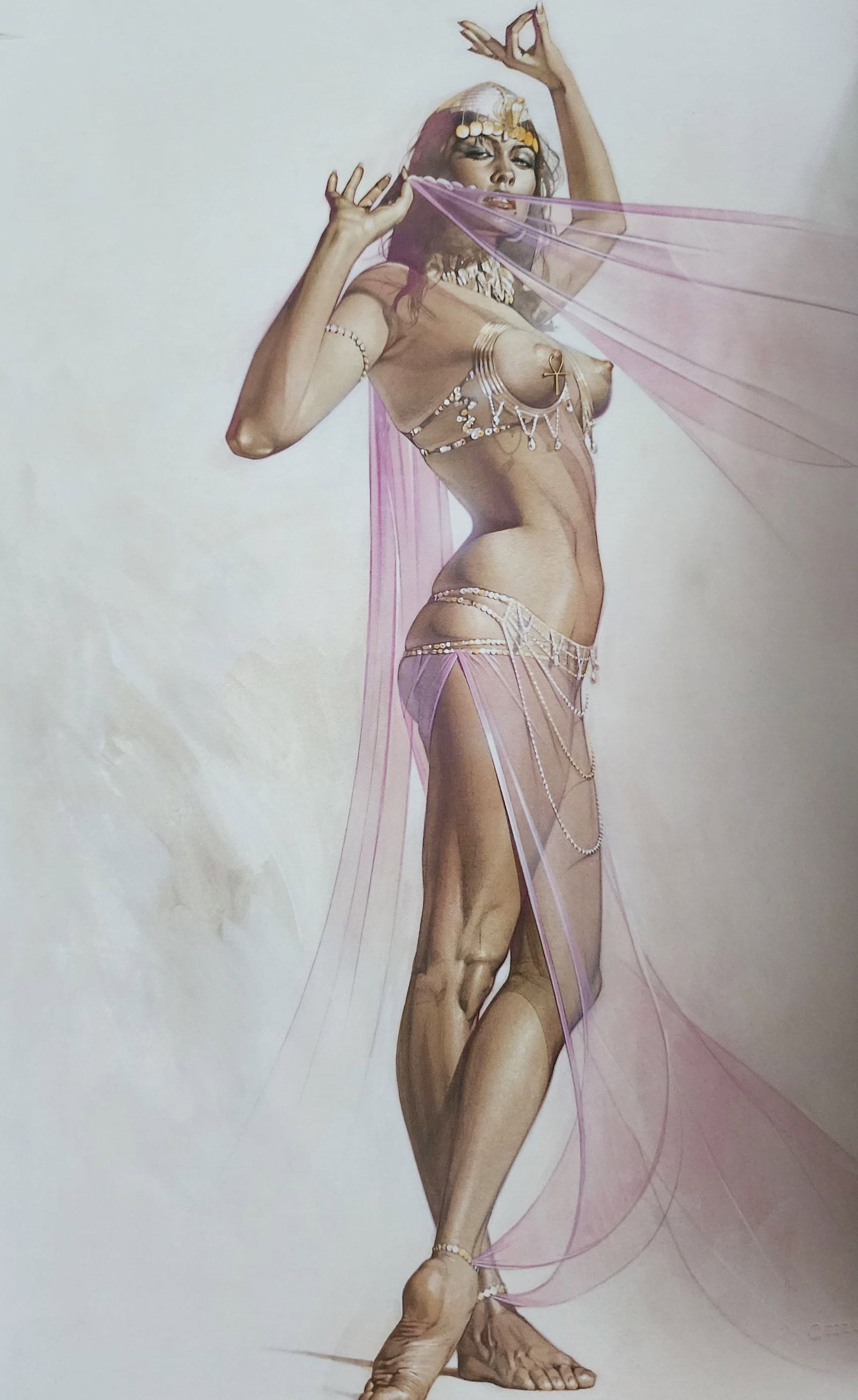 Hajime Sorayama 'Untitled' 2002 offset lithograph: Hajime Sorayama Untitled Medium: Offsetlithograph Image Size: 12 X 8.5 Matted Size: 16 X 14 Print Date: 2002 In excellent condition A certificate of Authenticity is included