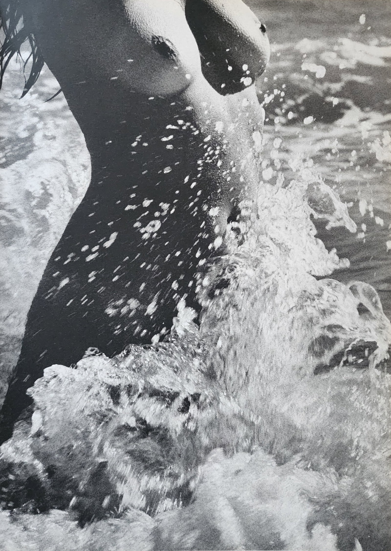 Lucien Clergue, 'Genese' 1973: Photographer: Lucien Clergue (France, 1934 - 2014) - renowned French photographer with a diverse body of work, he is perhaps best known for his dynamic female nude studies in and around water which of