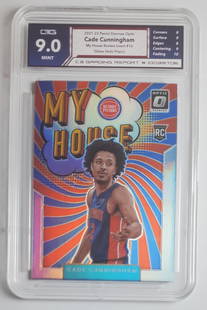 Cade Cunningham Rookie Silver Holo Prizm Gem Mint 9: Cade Cunningham, 2021-22 Panini Donruss Optic Silver Holo Prizm Rookie, Gem Mint 9