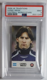 Lionel Messi UK Traditions PSA 9