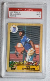 Bo Jackson, Rookie 1987 Topps #170, Gem Mint 9