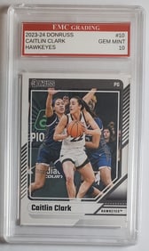 Caitlin Clark Rookie, Donruss Gem Mint 10