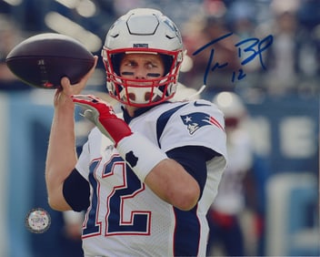 Tom Brady, Hand-Signed Authenticated Picture, 8"x10"