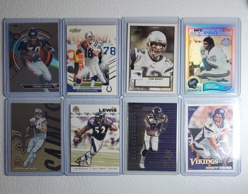 Lot Of 8 Football Superstars Brady, Manning, & More