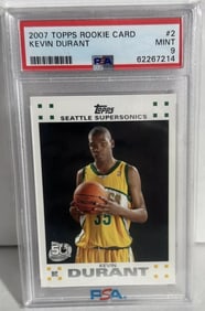 Kevin Durant Topps Rookie 2007 PSA 9